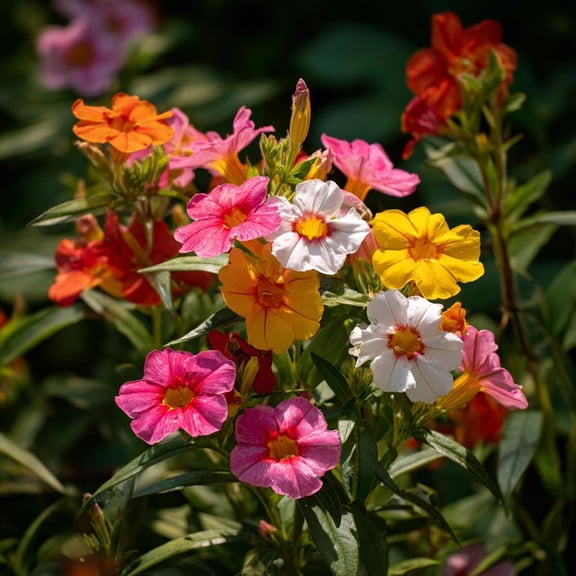 Broken Colors Four OClock 25 Seeds  Multicolor Fragrant Blooms
