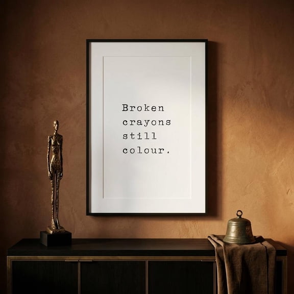 Broken Crayons Still Colour Wall Art Print, Unframed Paper Poster 8x10in
