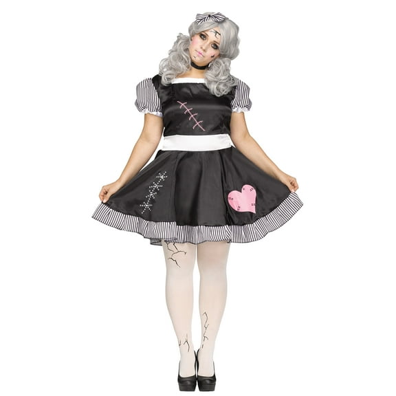 Broken Doll Halloween Fancy-Dress Costume for Adult, Women's Plus Size