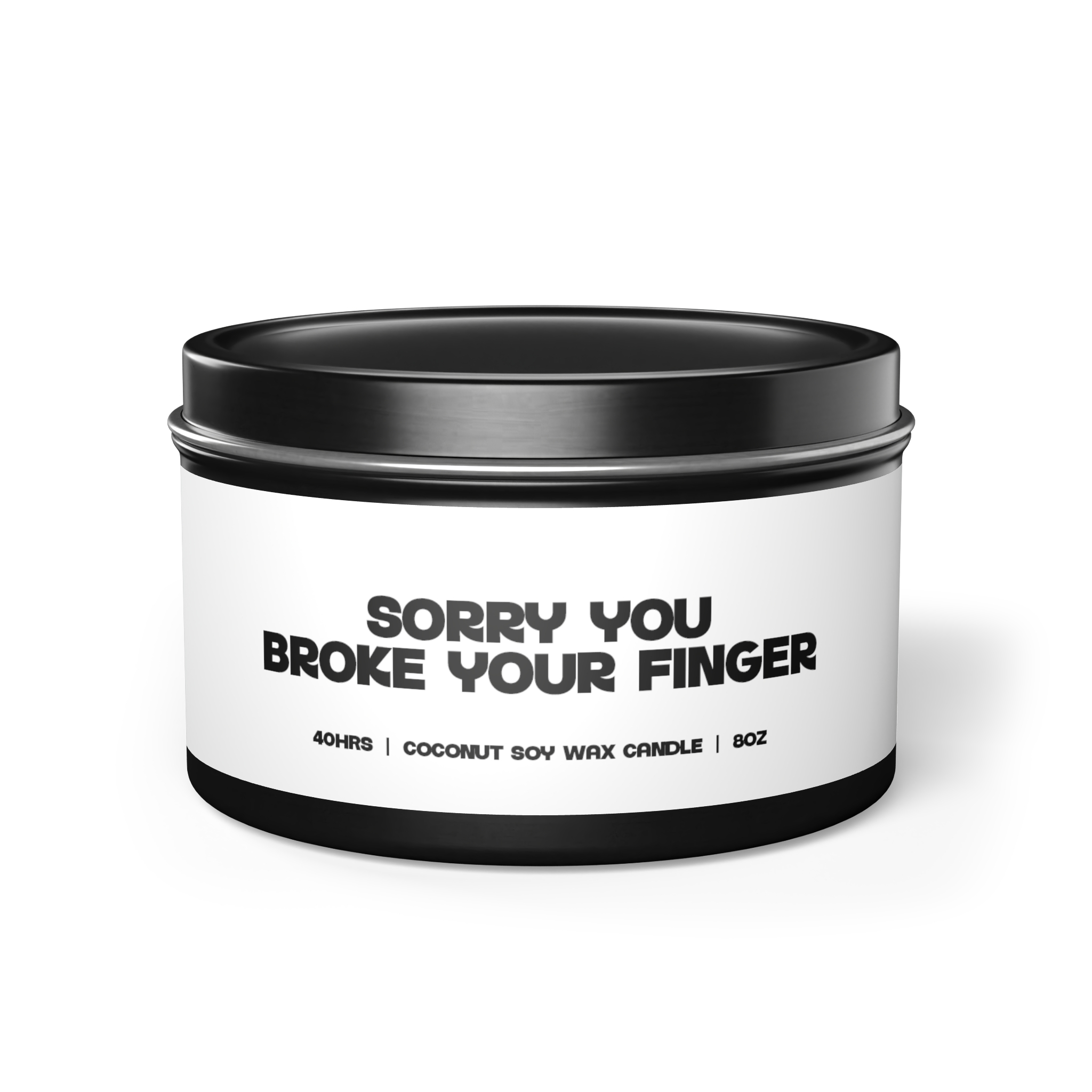 Broken Finger Surgery Cast Tin Candle Gift Home Office Decor Vanilla ...