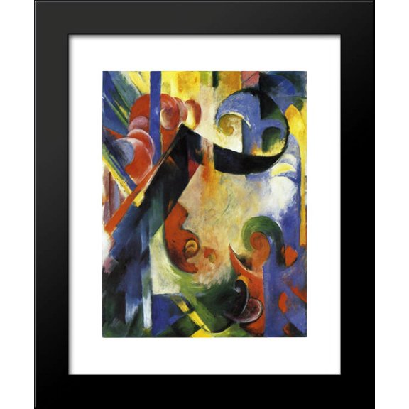 Broken Forms 20x24 Framed Art Print by Marc, Franz