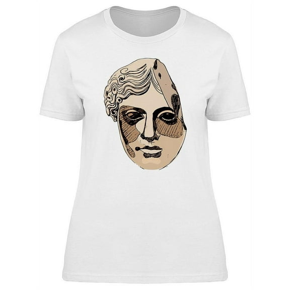 Broken Head Female Sculpture T-Shirt Women -Image by Shutterstock, Female Medium
