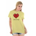 thumbnail image 1 of Broken Heart Breakup Dating Romantic Women's Graphic T Shirt Tees Brisco Brands L, 1 of 6