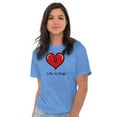 thumbnail image 1 of Broken Heart Breakup Dating Romantic Women's Graphic T Shirt Tees Brisco Brands X, 1 of 6
