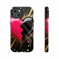 thumbnail image 1 of Broken Heart Glitter Shiny iPhone Case with Starburst Design, Perfect Gift for Her Him on Valentine’s Day, Compatible with iPhone 11/12/13/14/15/16 (Pro Max/Plus), 1 of 9