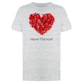 thumbnail image 1 of Broken Heart Red Shards Tee Men's -Image by Shutterstock, 1 of 1