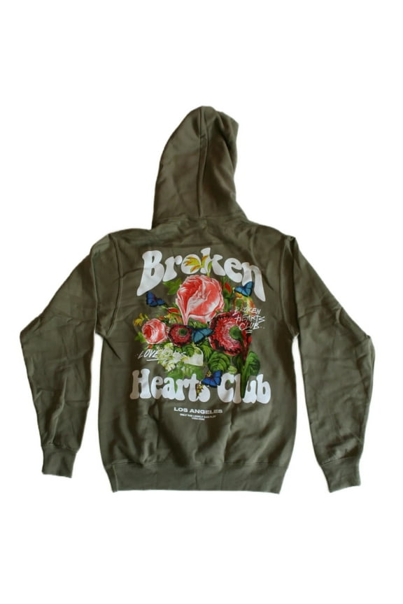 Broken Hearts Club Men's Brown Hoodie (2XL)