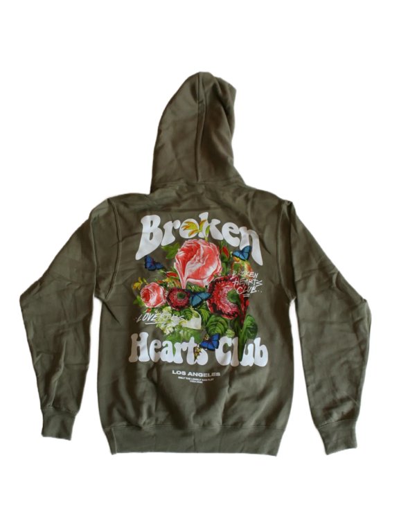 Broken Hearts Club Men's Brown Hoodie (XL)