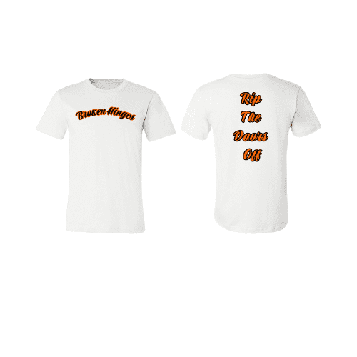 Broken Hinges White Shirt 5x