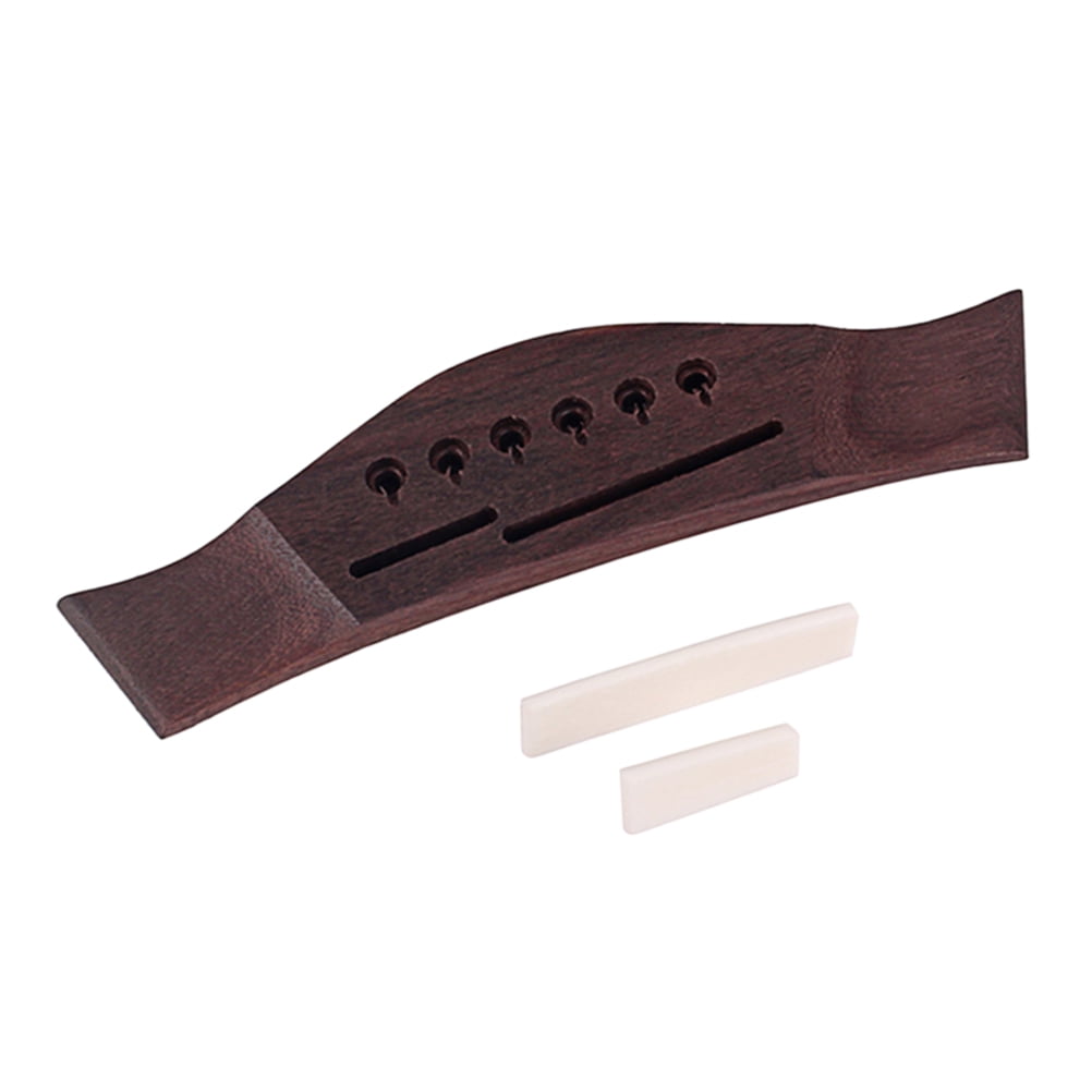Broken Pillow Rosewood Folk Bridge Bone Replacement Lower Saddle with