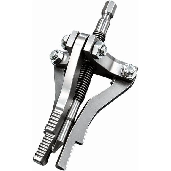 Broken Pipe Extractor Tool, 3-Jaw Internal Thread Remover for 1/2" 3/4" 1" Pipes, Hex Shank for Drill Plumbing Repair