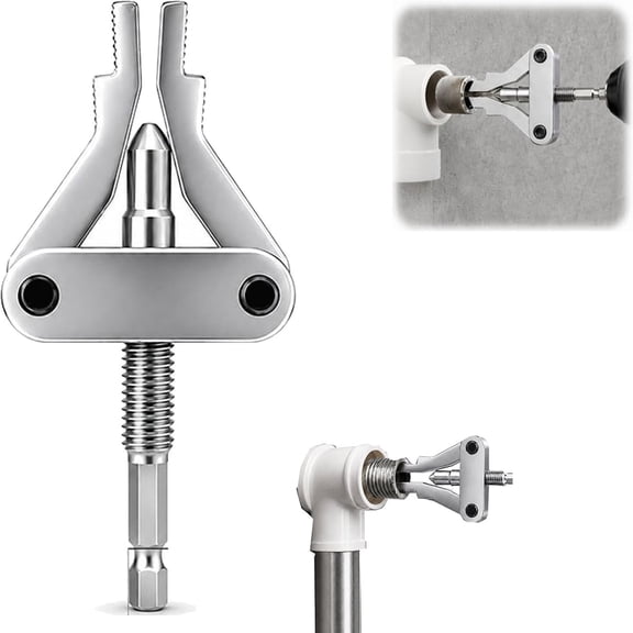 Broken Pipe Extractor Tool, Damaged Screw Bolt Thread Valve Remover Tool for 1/2" 3/4" 1" Effortless Broken Pipe Removal Home Repairs