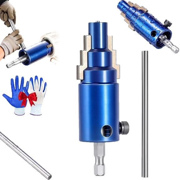 Broken Pipe Extractor Tool, Faucet Removal & Internal Pipe Wrench for 1/2" 3/4" 1" Pipes, Bolt Extractor Set Plumbing Fitting Tools for Damaged Faucet Bolts Water Pipe & Angle Valves