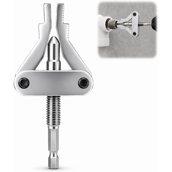 Broken Pipe Extractor Tool, Hex Shank Damaged Bolt Remover Set for 1/2" 3/4" 1" Pipe, Screw Extractor for Power Drill, Home Plumbing Repair Kit