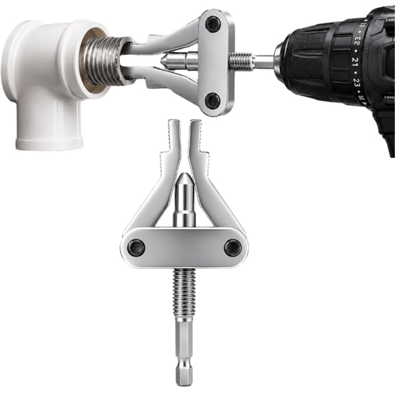 Broken Pipe Extractor Tool, Pipe Thread Extractor Tool for 1/2" 3/4" 1" Pipes, for Screw Valve Removal