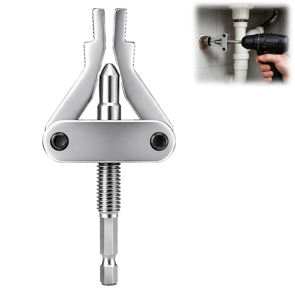 Broken Pipe Extractor Tool Set – 3-in-1 Damaged Screw & Valve Remover for 1/2" 3/4" 1" Pipes, Heavy Duty Home Plumbing Repair(1PC)