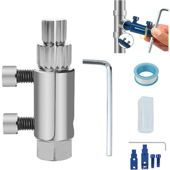 Broken Pipe Thread Extractor,Broken Pipe Thread Extractor Tool,2025 2nd generation Upgrade Stripped Screw Extractor,Easy Out Bolt Extractor Kit for 1/4"/ 3/8" Damaged Faucet Valve Screw Extractor