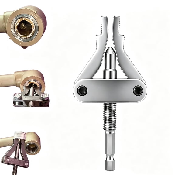 Broken Pipe Thread Extractor, Pipe Thread Extractor Tool for 1/2", 3/4" & 1" Pipes, Easily Remove Broken for Home Repair