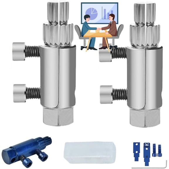Broken Pipe Thread Extractor Tool, Broken Valve Thread Extractor, Broken Faucet Removal Tool, Stripped Screw Extractor, Easy Out Bolt Extractor Kit for 1/4"/ 3/8" Damaged Faucet Water Pipe(2pcs c)
