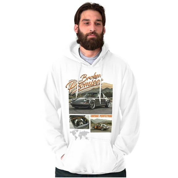 Broken Promises Muscle Car Engine Men's Big & Tall Graphic Hoodie Brisco Brands 4X