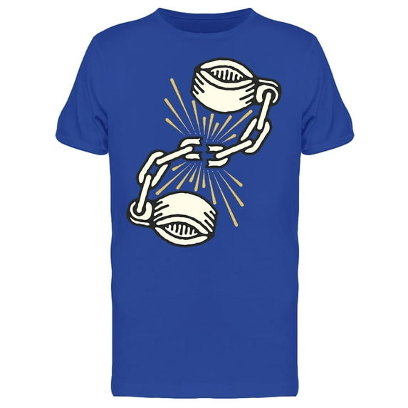 Broken Shackles With Rays T-Shirt Men -Image by Shutterstock, Male Large