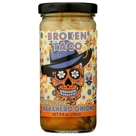 Broken Taco Habanero Onion Honky Tonk 8 oz (Pack Of 6)