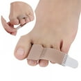 thumbnail image 1 of Broken Toe Wraps for Your Big Toes, 8 Pcs/Pack, Fabric Toe Splint Toe Cushioned Bandages Finger Protectors Straightener Hammer Toe Separators, 1 of 8