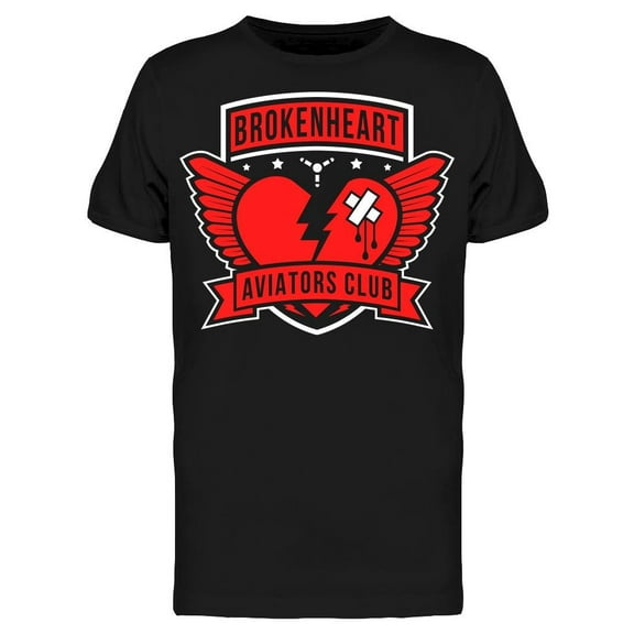 Brokenheart, Aviators Club T-Shirt Men -Image by Shutterstock, Male x-Large