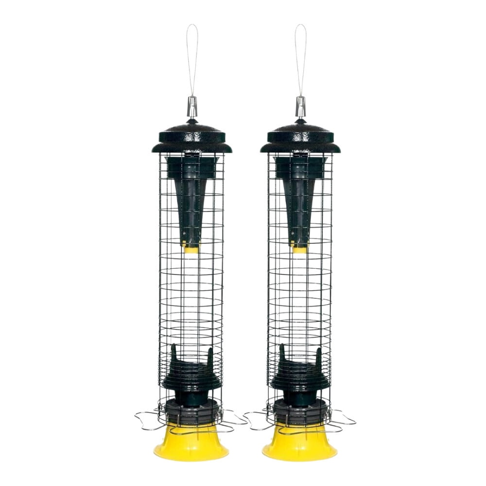 Brome Squirrel Solution 150 – Eichhörnchensicherer Vogelfutterspender, 1,2 Kg, Mit 4 Sitzstangen