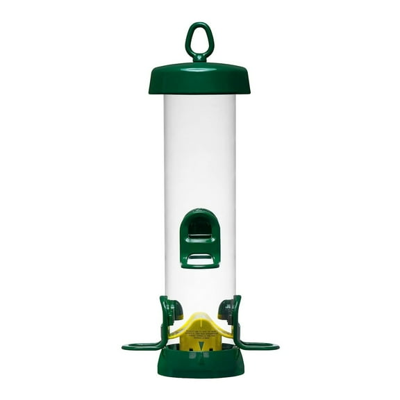 Brome Tube Solution 150 2.6 Pound Capacity Versatile Polycarbonate Tube 4 Seed Ports Bird Feeder