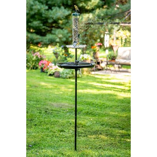 Brome Tube Solution 200 Wild Bird Feeder w/6 Seed Ports, 3.4Pound Seed