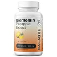 Balance Breens Bromelain 500mg, Organic Pineapple Pills for Digestion
