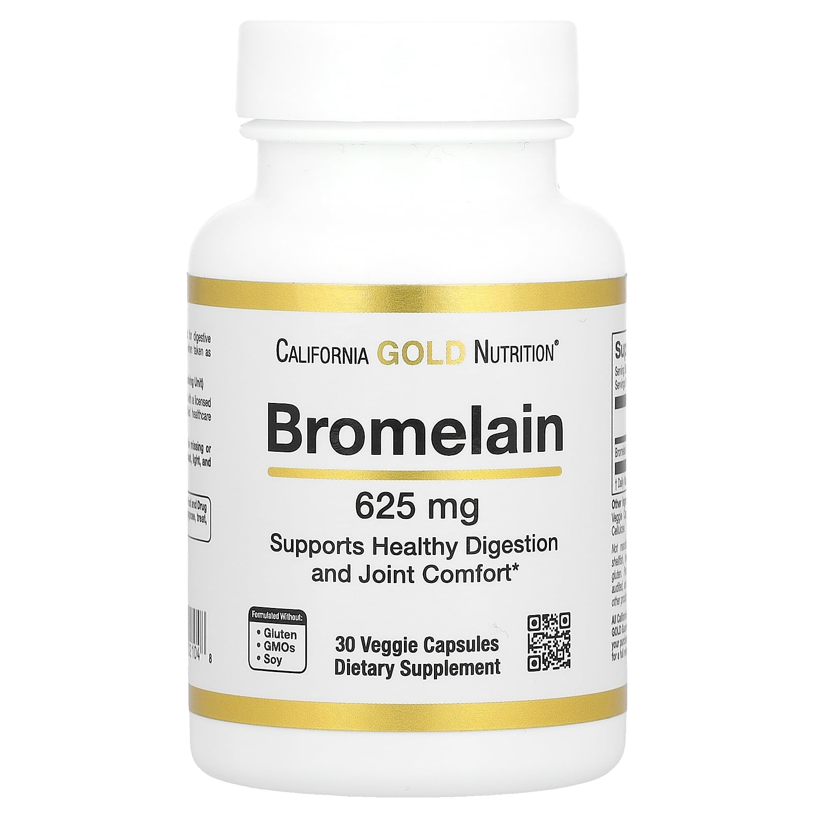 Bromelain, 620 mg, 30 Veggie Capsules, California Gold Nutrition