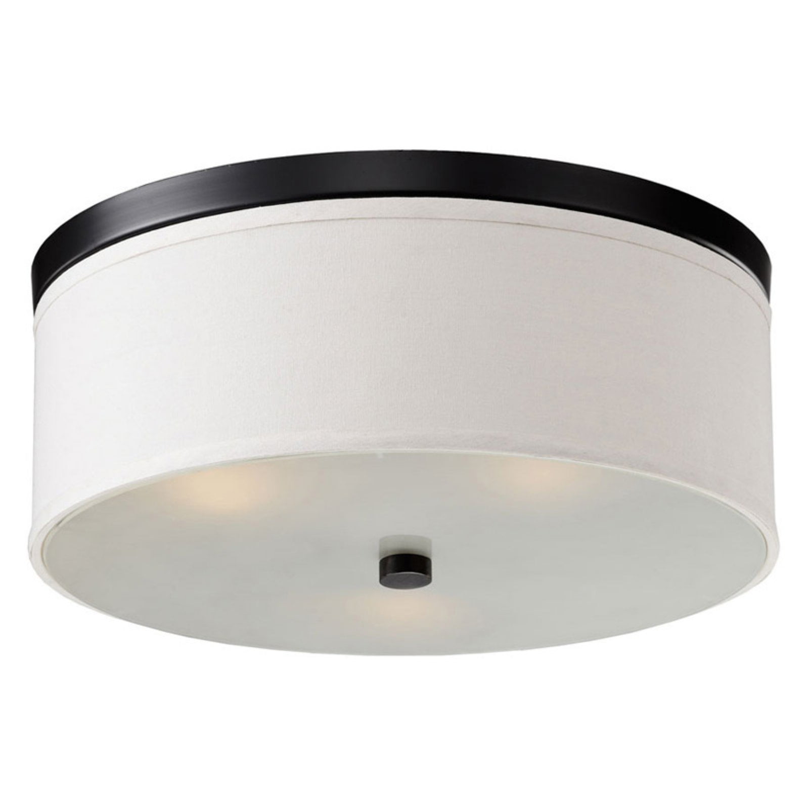 Bromi Design B5302B Braxton White and Black Flush Mount Light