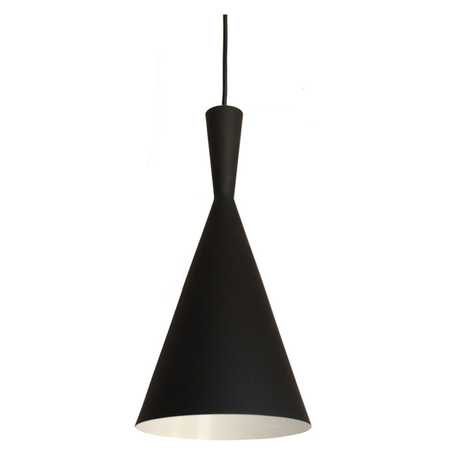 Black Aluminum Cone Pendant Light with Modern Flair