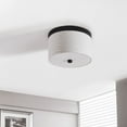thumbnail image 1 of Bromi Design Braxton 10" Metal Round Flush Mount in White and Black, 1 of 2