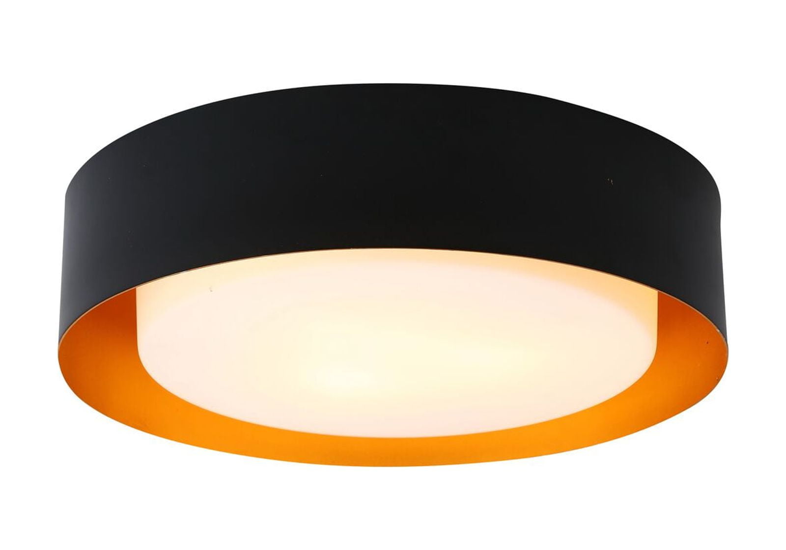 Bromi Design Lynch Metal Flush Mount Ceiling Light in Black and Gold
