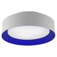 thumbnail image 1 of Bromi Design Lynch Metal Flush Mount Ceiling Light in White and Blue, 1 of 2
