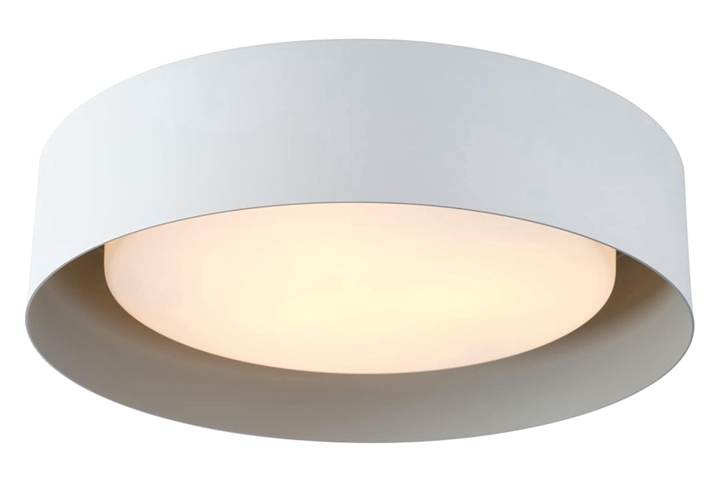 Bromi Design Lynch Metal Flush Mount Ceiling Light in White