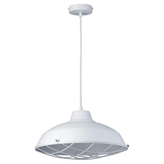 Bromi Design Russel Metal Pendant Lamp in White