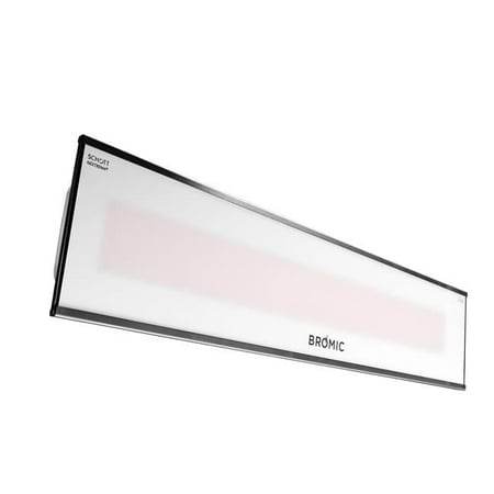 Bromic Heating BH0320007 White Platinum Smart-Heat Electric Outdoor Patio White Heater - 240V, 2300W