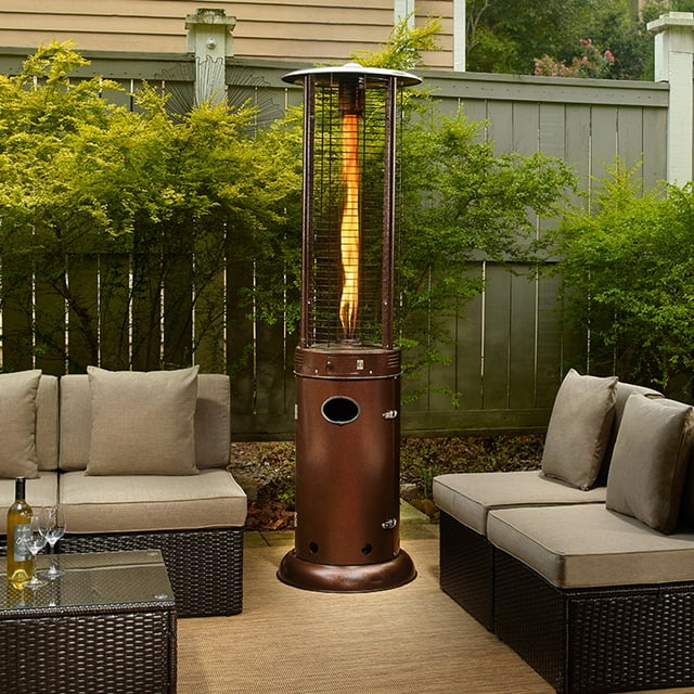 BromoHeat Standing Outdoor Round Patio Heater Bronze