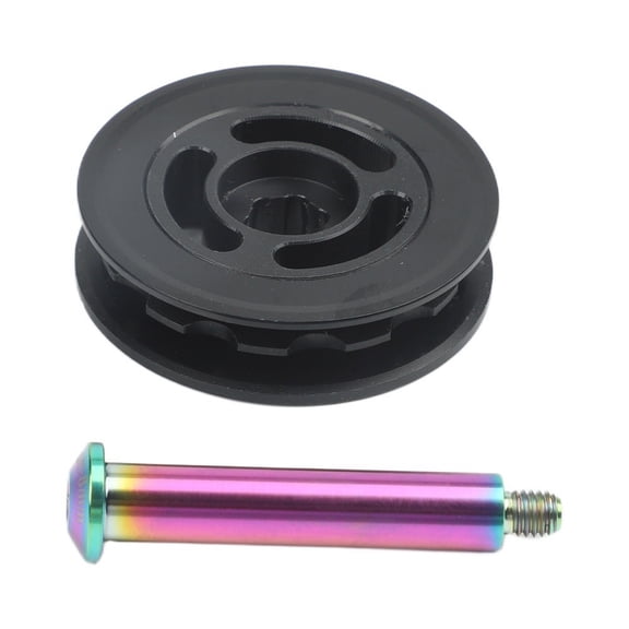Brompton Folding Bike Chain Tensioner Pulley Kit with 11T Nylon Guide Wheel and TC4 Titanium Alloy Bolt for 8mm 10mm Rear Derailleur