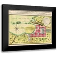 thumbnail image 1 of Bron 14x12 Black Modern Framed Museum Art Print Titled - Caribbean Port Napoleon Dominican Republic, 1 of 5