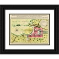thumbnail image 1 of Bron 18x15 Black Ornate Wood Framed with Double Matting Museum Art Print Titled - Caribbean Port Napoleon Dominican Republic, 1 of 4