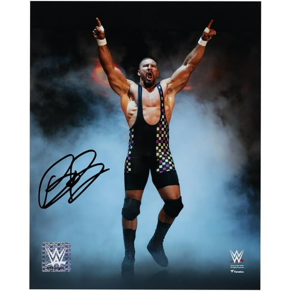 Bron Breakker WWE Autographed 8" x 10" Entrance In Smoke Photograph - Fanatics Authentic Certified