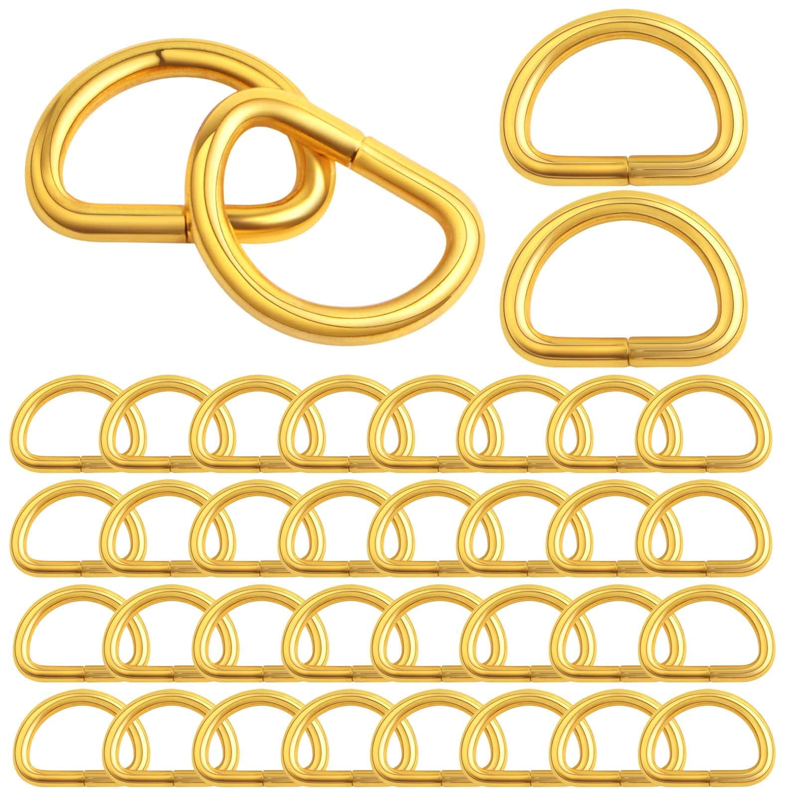 Gold D Rings For Purses Mini Skater 100pcs Small Metal D Ring Non