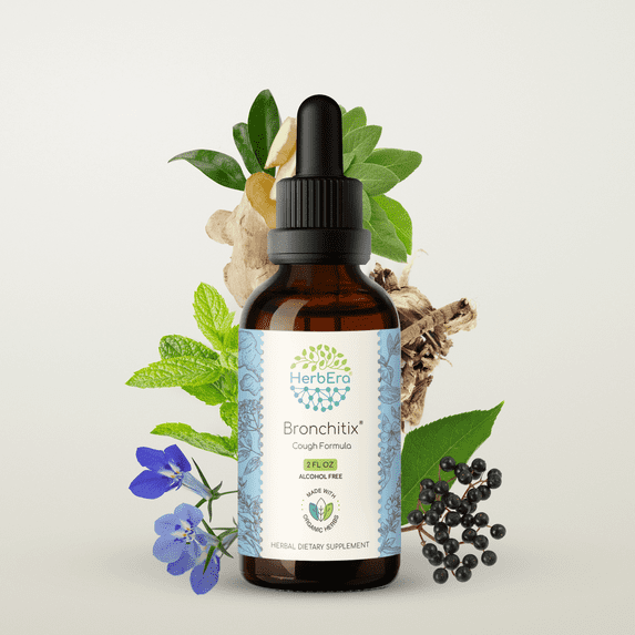 Bronchitix Alcohol-FREE Extract Tincture. Cough Formula 2 oz
