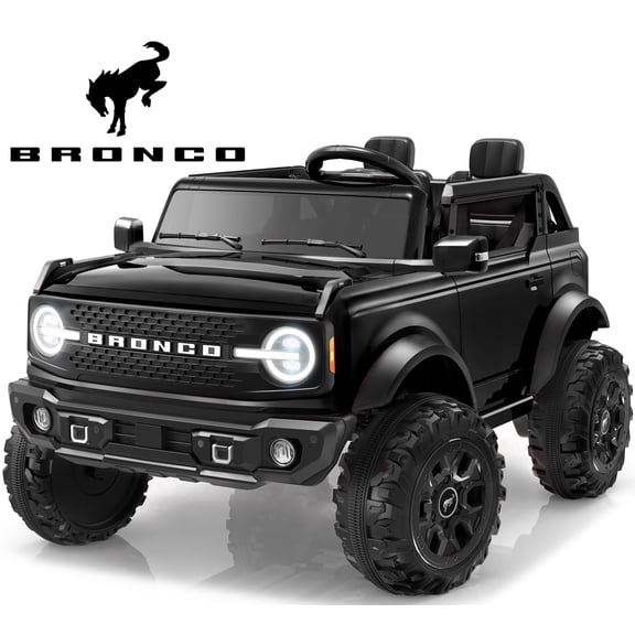 iYofe Licensed Ford Bronco 24V 2 Seater Powered Ride On Car with Remote Control, Lights, Bluetooth Music, Dual 90W Motors, 4-Wheel Suspension, Electric Car for Kids Ages 3-8