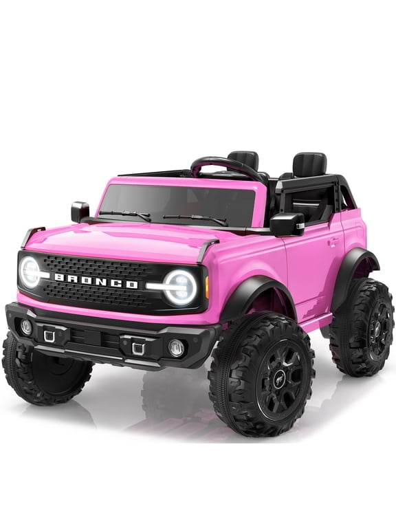 Licensed Ford Bronco 24V 2 Seater Powered Ride On w/Remote Control, Lights, Music, 4-Wheel Suspension, Electric Car for Kids Ages 3-8
